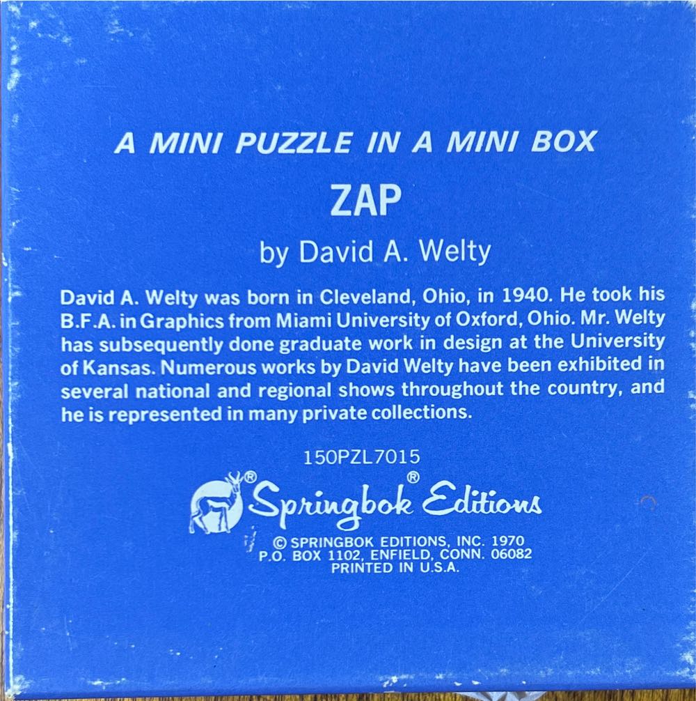 Zap - Mini - Springbok puzzle collectible - Main Image 2
