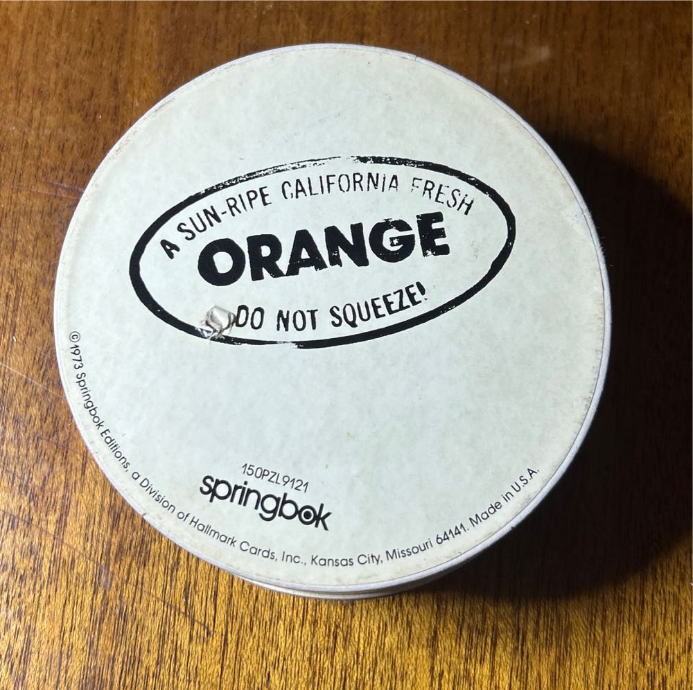 Orange - Mini Round - Springbok puzzle collectible - Main Image 2