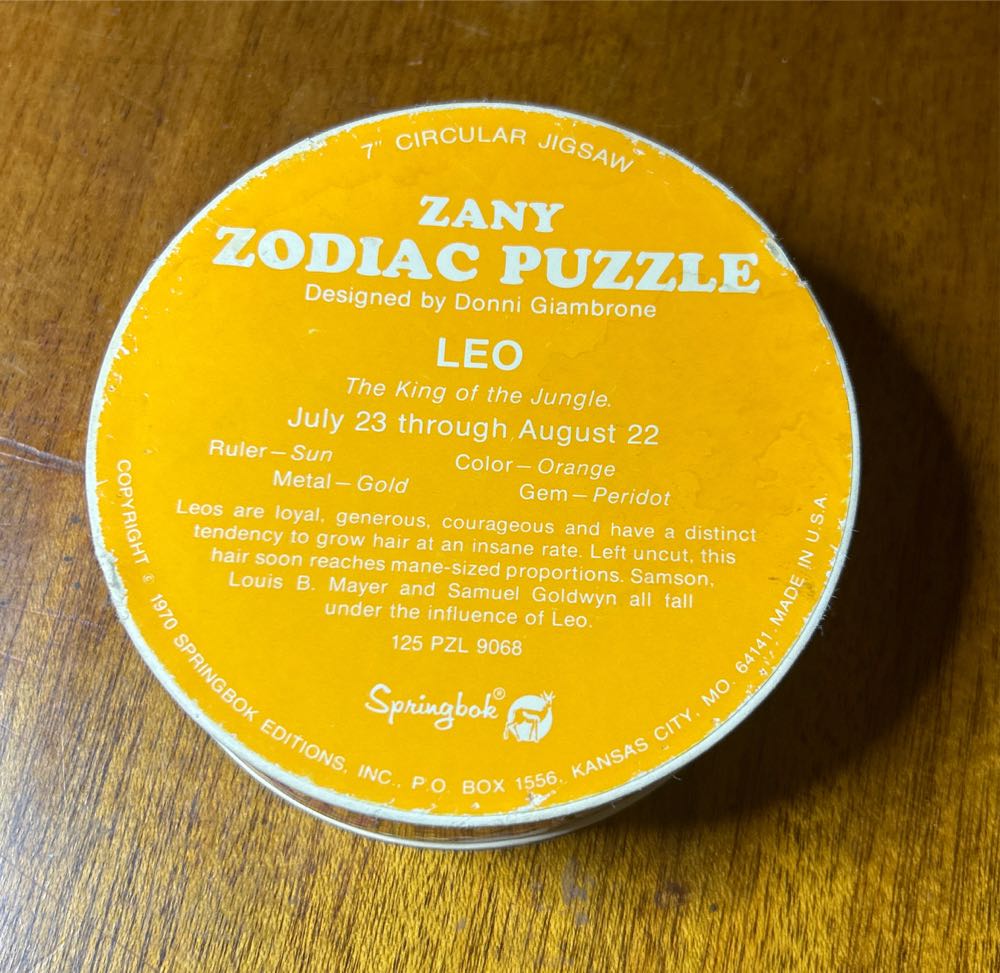 Leo - Mini Round - Springbok puzzle collectible - Main Image 2
