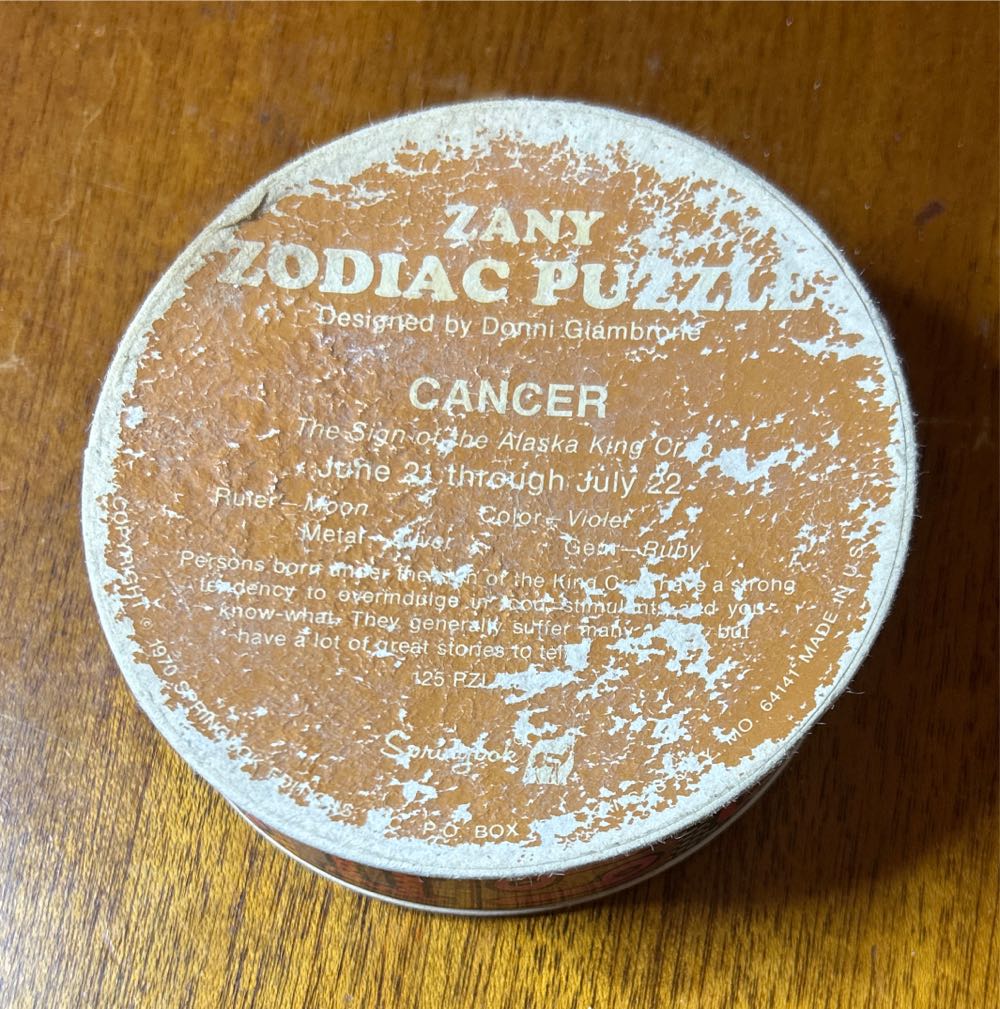 Cancer - Mini Round - Springbok puzzle collectible - Main Image 2