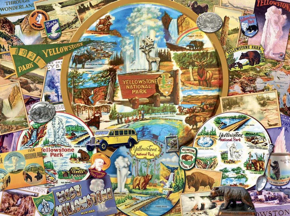 Visit the Parks : Yellowstone 🆕 - SunsOut puzzle collectible [Barcode 796780700680] - Main Image 2
