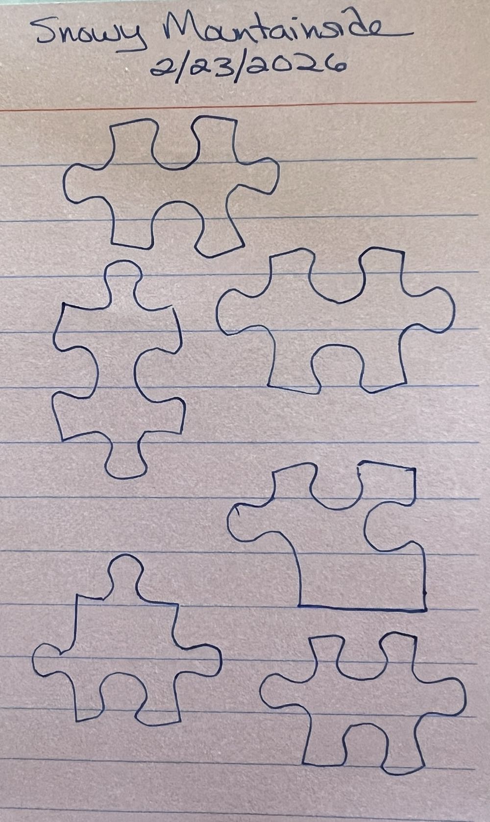 Snowy Mountainside - MB Puzzle puzzle collectible - Main Image 8