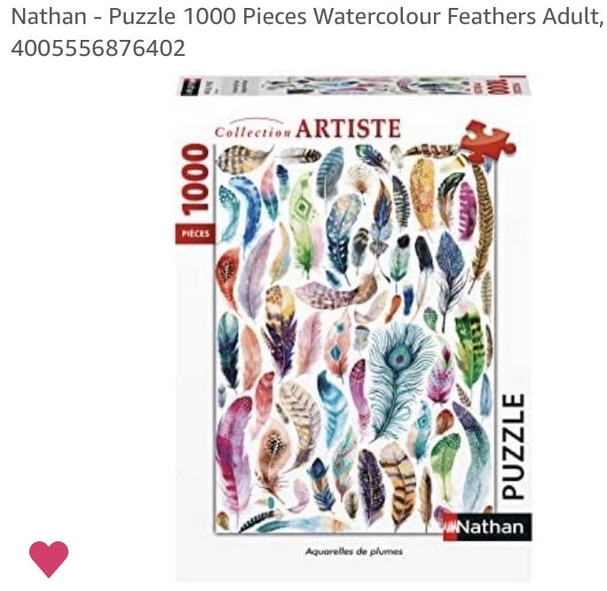 Nathan - Watercolour Feathers - Nathan puzzle collectible - Main Image 3