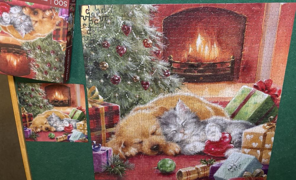 Warm by the Fireplace - Galison puzzle collectible [Barcode 9780735378117] - Main Image 4