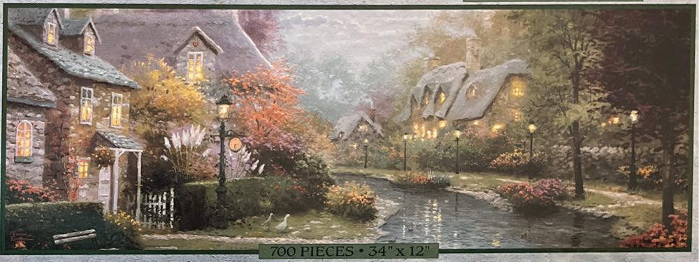 Thomas Kinkade - Lamplight Brooke - Ceaco puzzle collectible - Main Image 1