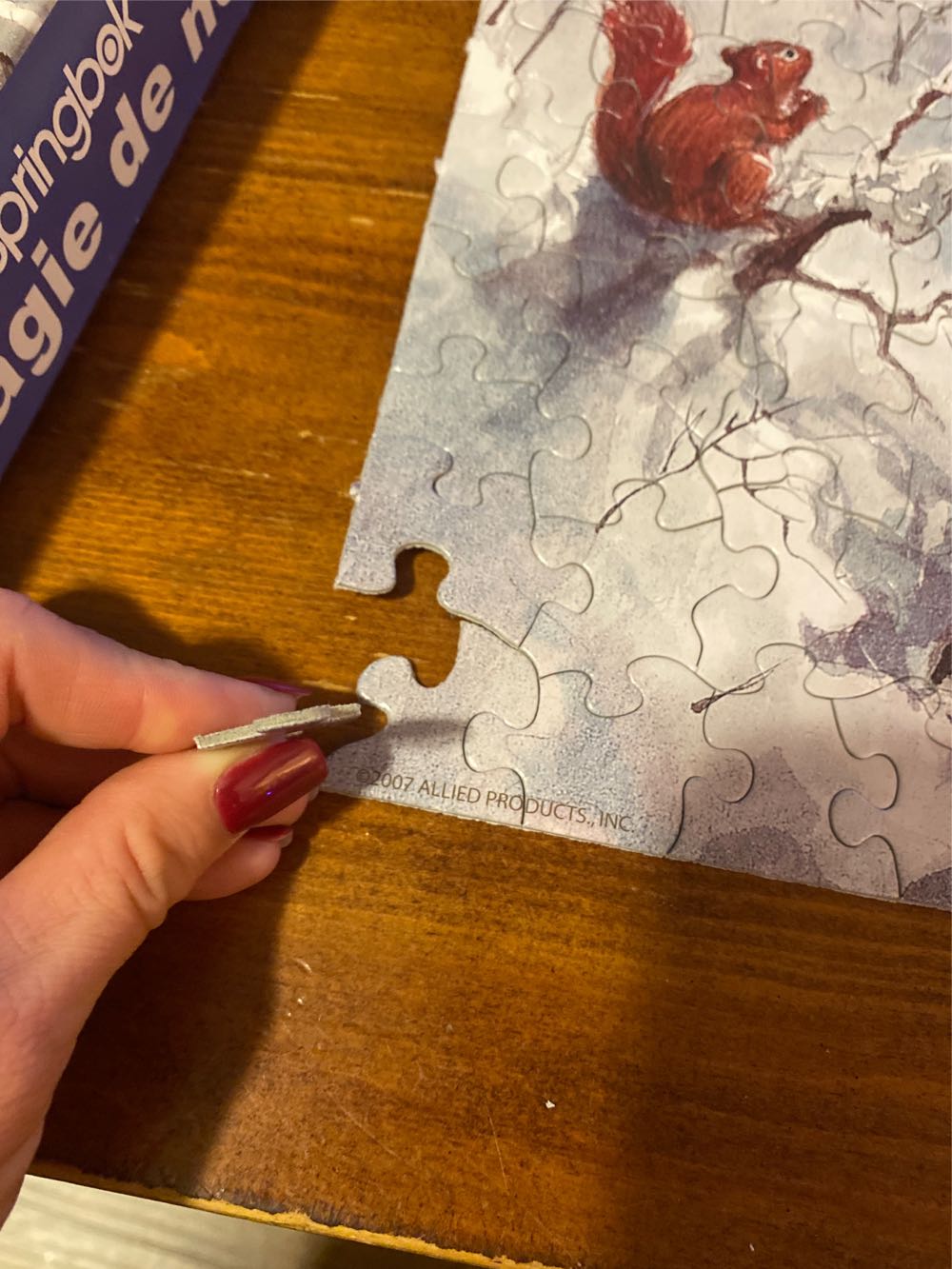 Springbok 350 Large Pc Christmas Magic Santa Marchi La Magie De Noel  puzzle collectible [Barcode 091683500079] - Main Image 3