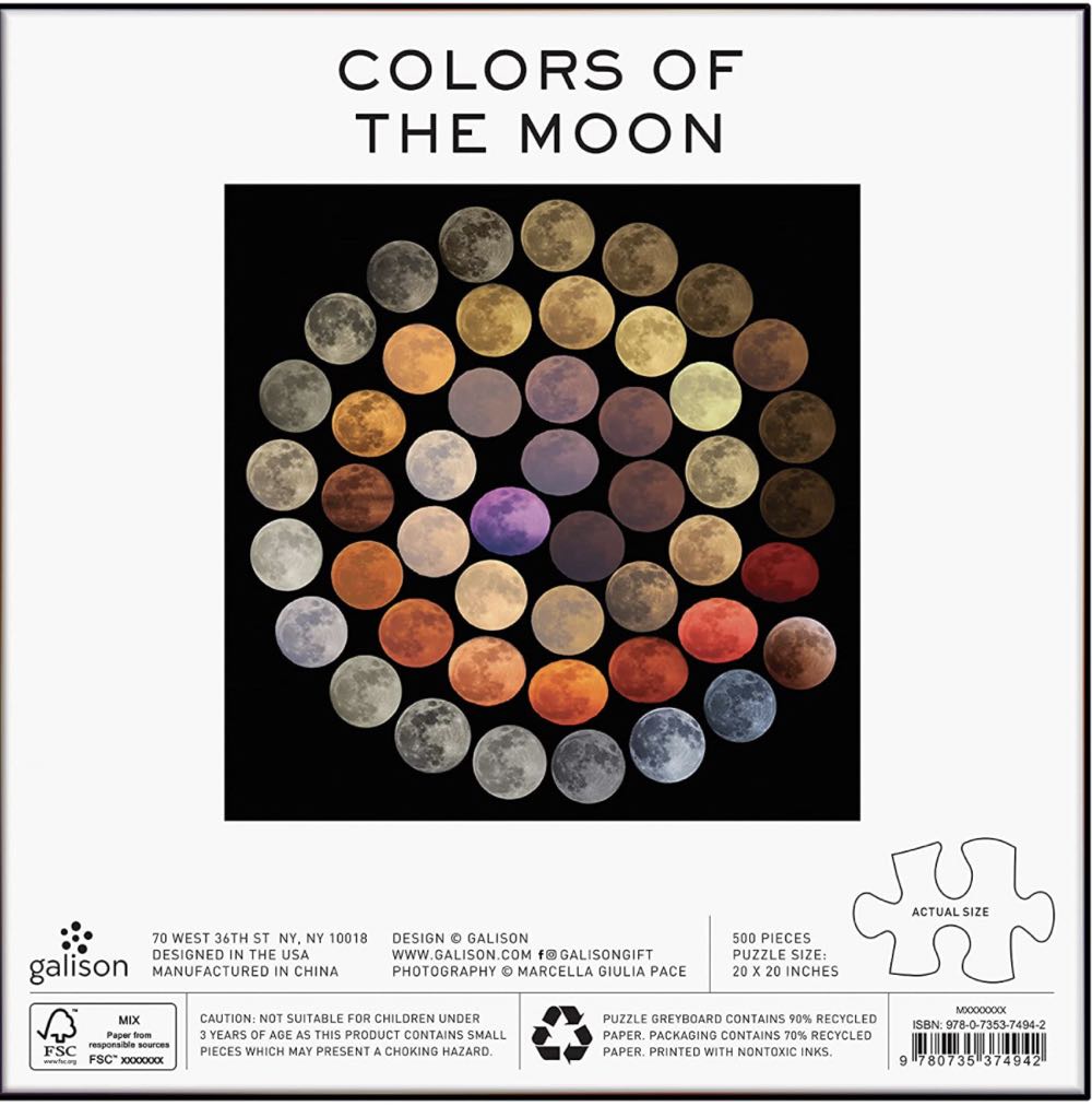 Colors Of The Moon- NFT - Galison puzzle collectible [Barcode 9780735374942] - Main Image 4