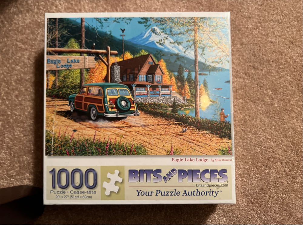 Eagle Lake Lodge - Bits And Pieces puzzle collectible - Main Image 1