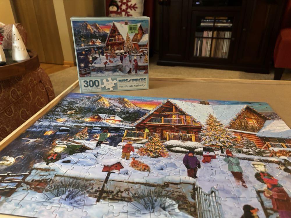 Christmas at the Cabin - Bits And Pieces puzzle collectible - Main Image 2