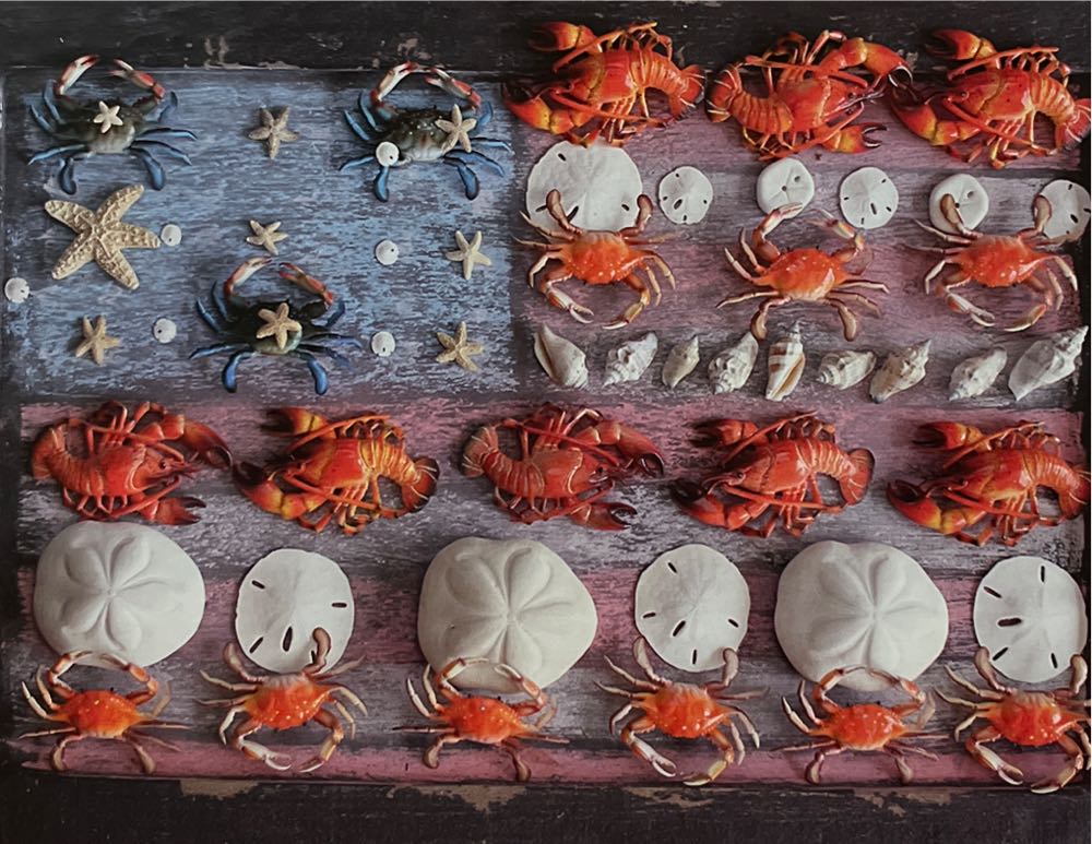 Crustacean Nation 550 Piece Puzzle Made In The Usa - Puzzles That Rock puzzle collectible [Barcode 748079493605] - Main Image 2