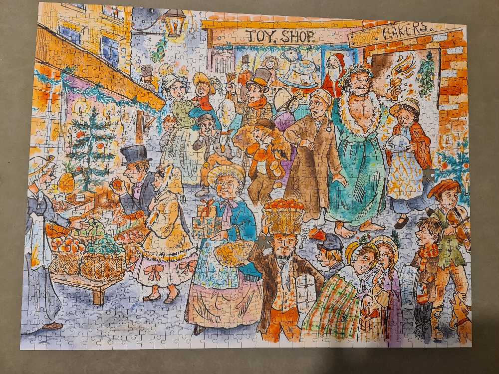 *Scrooge Visits The Christmas Market 😁 COMPLETED 29/12/2022 - All Jigsaw Puzzles puzzle collectible - Main Image 2