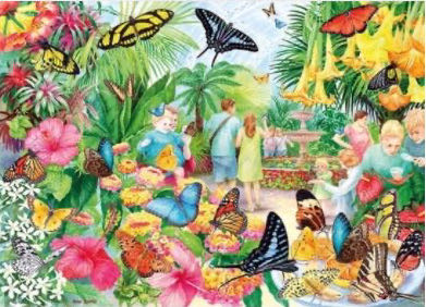 Butterfly House - Gibsons puzzle collectible [Barcode 5012269062311] - Main Image 2