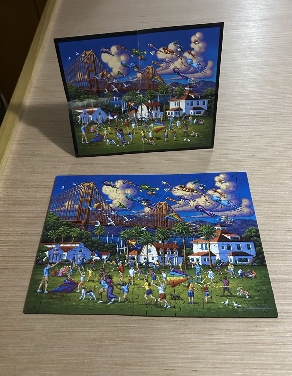 Golden Gate Bridge -Mini Wooden puzzle - Sell Or Trade - Dowdle puzzle collectible [Barcode 671095994026] - Main Image 3