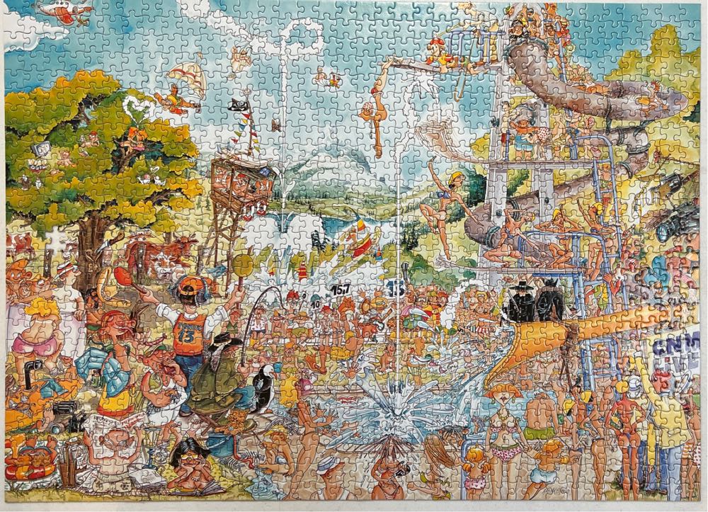 King Gerold Como Crazy Swimming Pool Comic Piece - King Puzzle puzzle collectible [Barcode 8710125019406] - Main Image 2