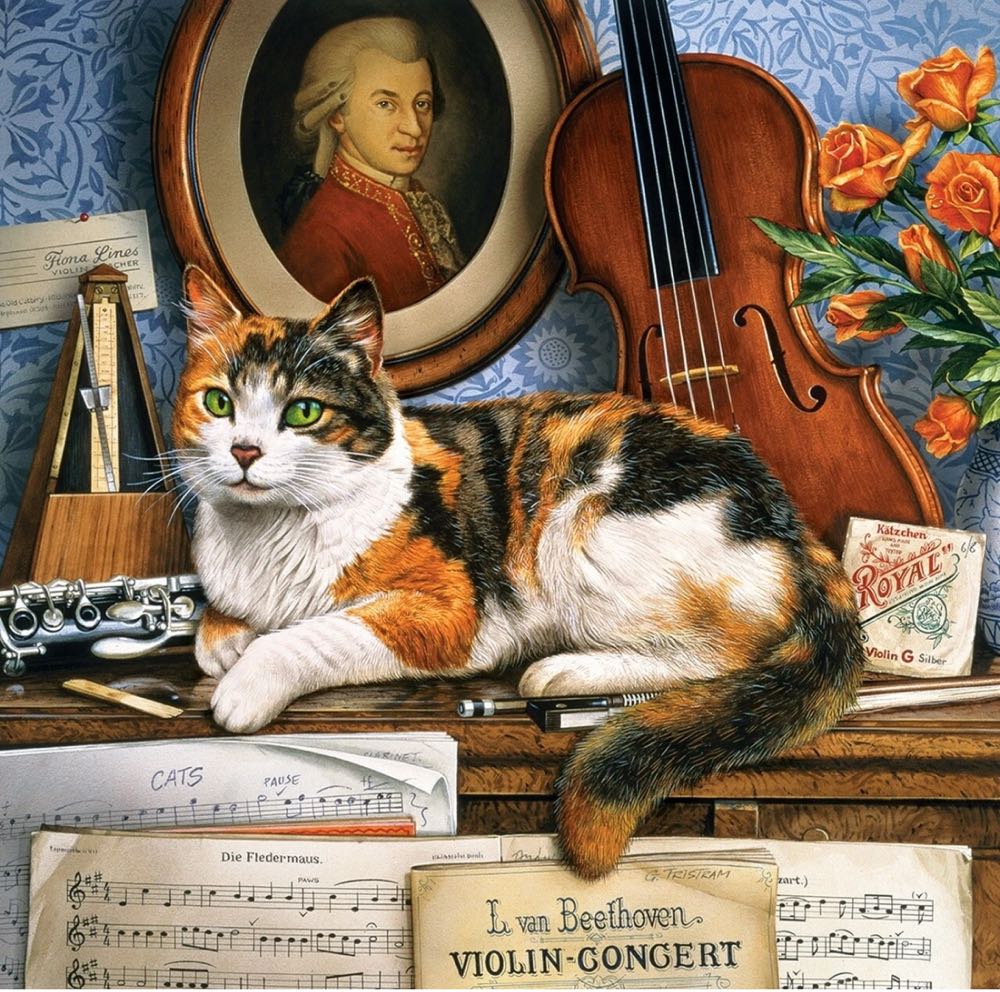 Catology Gerschwin Cat - From Stephanie - MasterPieces puzzle collectible - Main Image 2