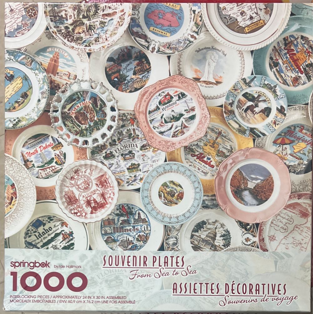 Souvenir Plates From Sea To Sea - Springbok puzzle collectible - Main Image 2