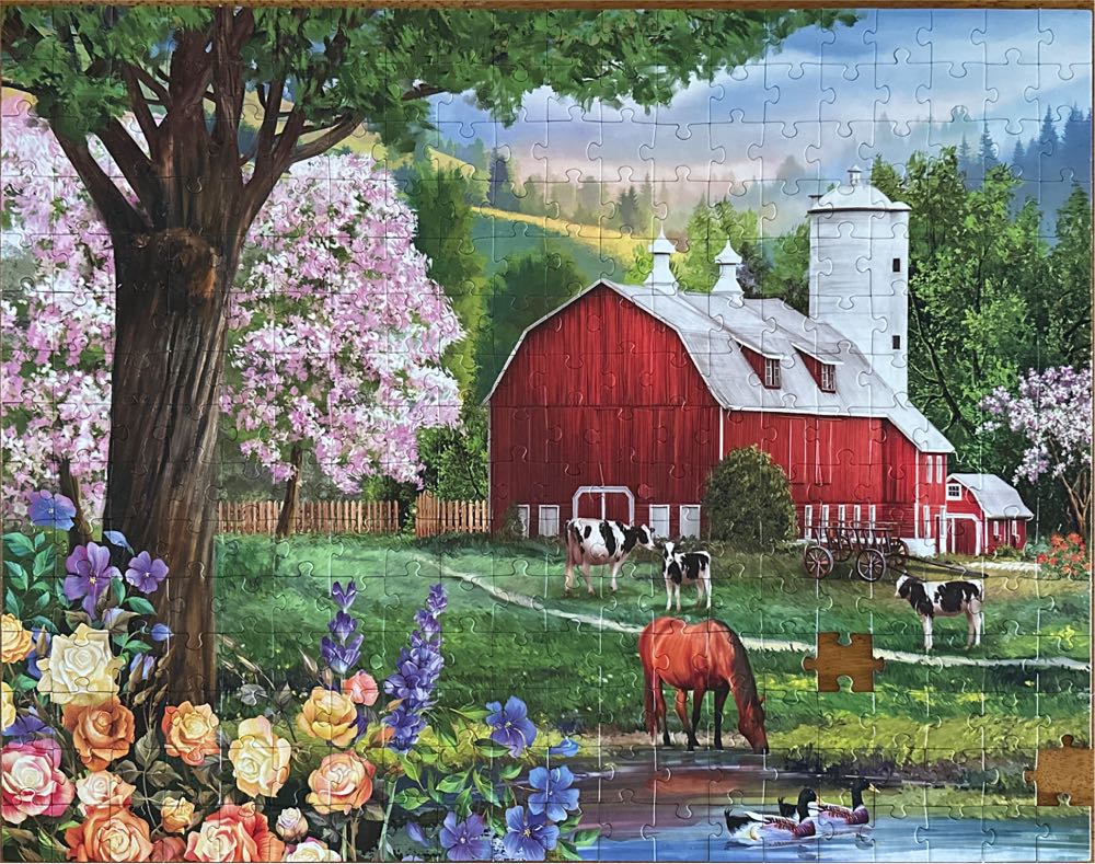 SOLD Spring Morning - Rose Art puzzle collectible [Barcode 4895145432689] - Main Image 2