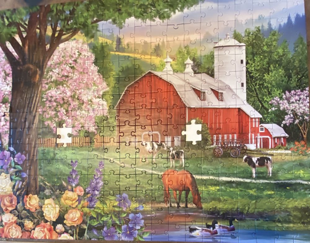 SOLD Spring Morning - Rose Art puzzle collectible [Barcode 4895145432689] - Main Image 4