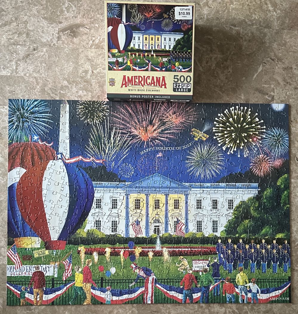 White House Fireworks - MasterPieces puzzle collectible [Barcode 705988322501] - Main Image 2
