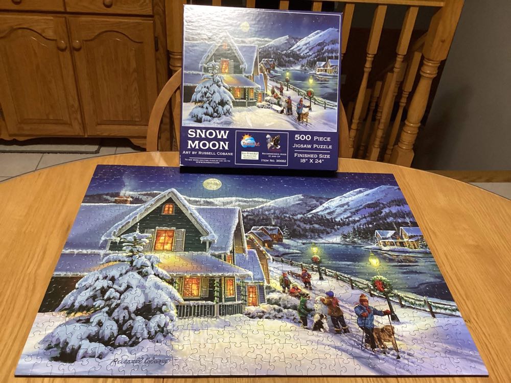 Snow Moon - Sunspun puzzle collectible [Barcode 796780366824] - Main Image 3