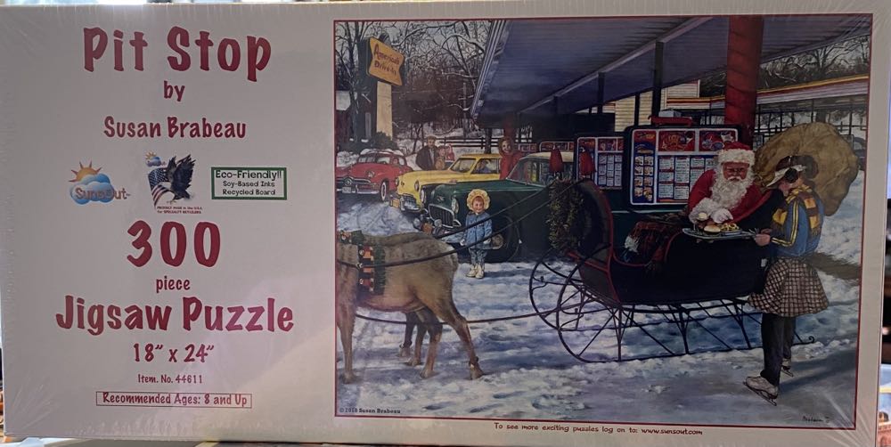 Pit Stop - SunsOut puzzle collectible [Barcode 796780446113] - Main Image 2