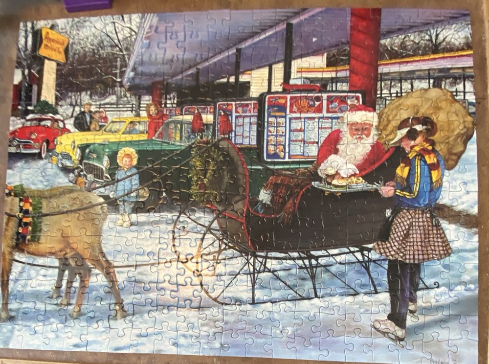 Pit Stop - SunsOut puzzle collectible [Barcode 796780446113] - Main Image 3