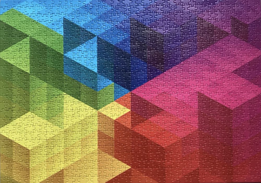 Color Splash! Cubic Gradient - Trefl puzzle collectible [Barcode 5900511107005] - Main Image 2