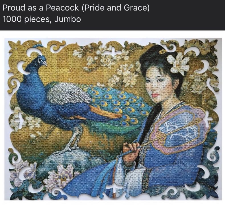 Jumbo - Deco Puzzle: Proud as a Peacock - Jumbo puzzle collectible - Main Image 2