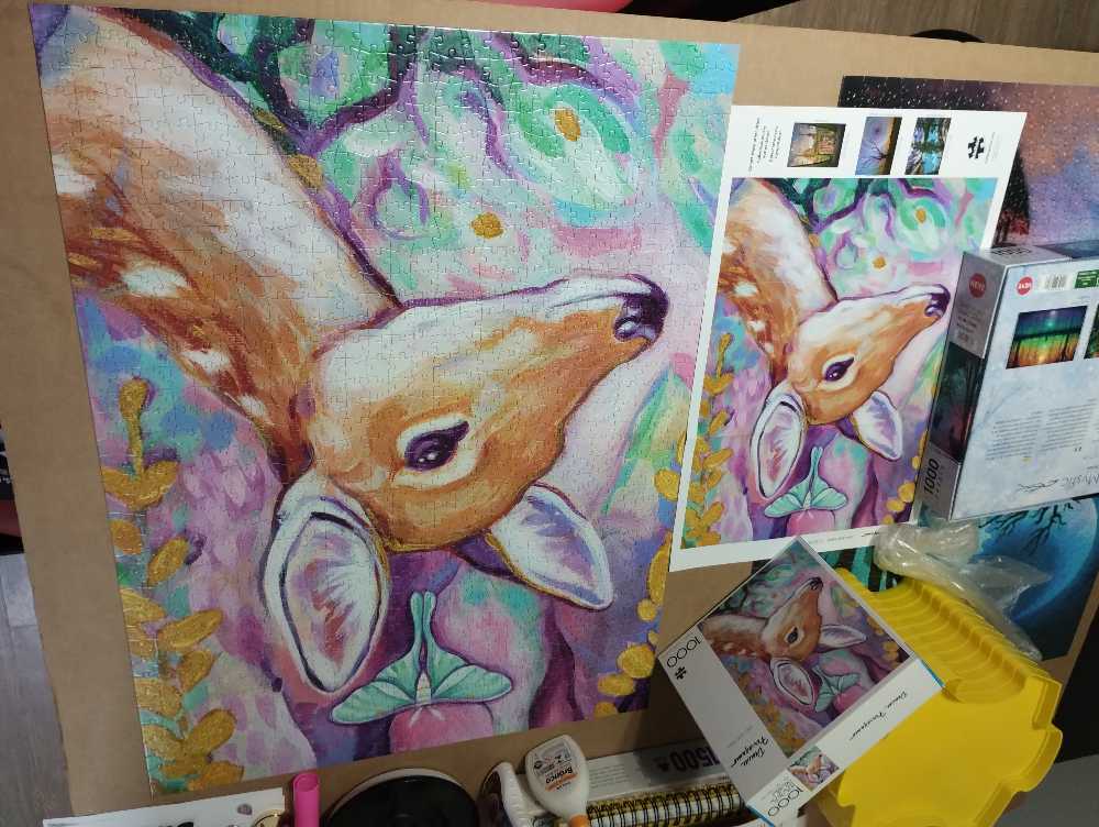 Luna and Fawn - Buffalo puzzle collectible [Barcode 079346132058] - Main Image 3