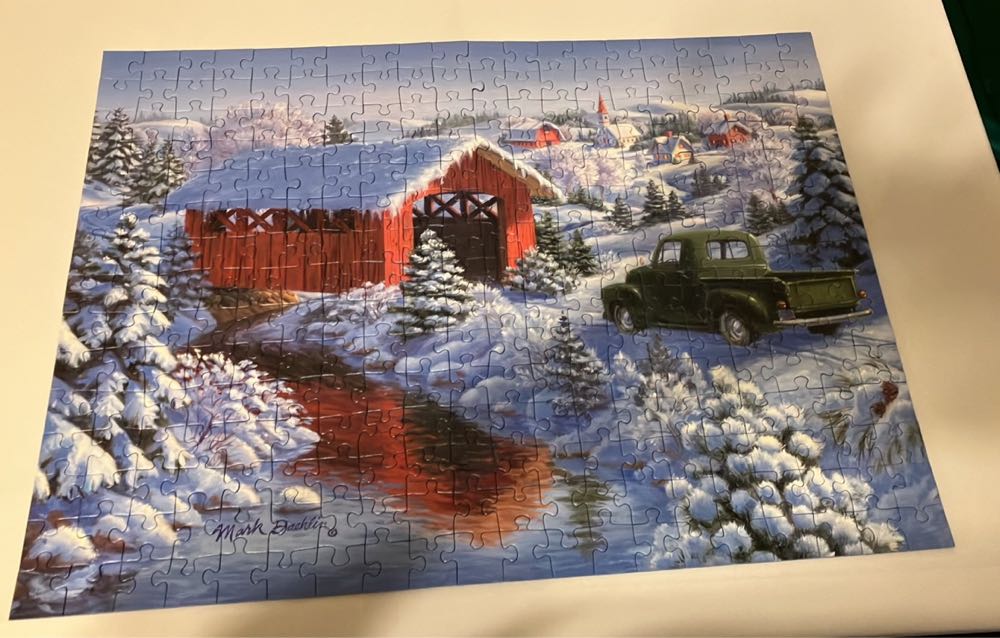 Snowy Bridge - Ravensburger puzzle collectible [Barcode 4005556135172] - Main Image 3
