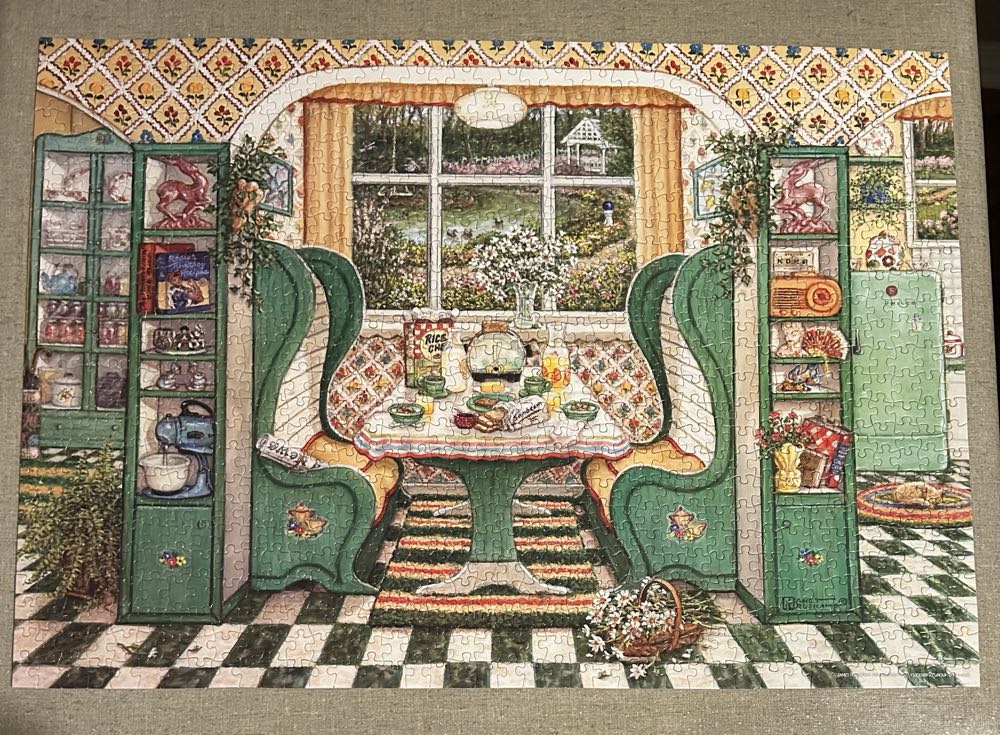 Americana 1940s Breakfast Nook - Sure-lox puzzle collectible [Barcode 810061443056] - Main Image 2