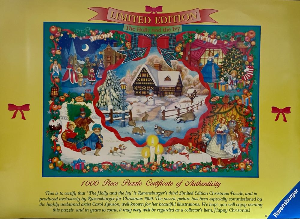 The Holly And The Ivy - Ravensburger puzzle collectible [Barcode 5012152454285] - Main Image 3
