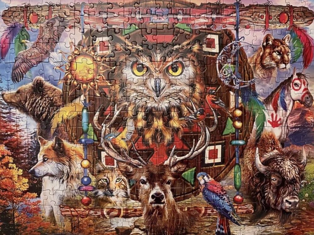 Animal Totems (TE KOOP €6,00) - MasterPieces puzzle collectible [Barcode 705988320354] - Main Image 3