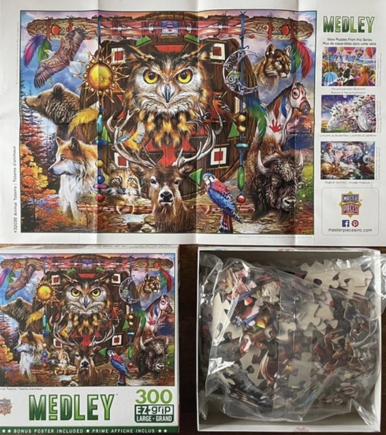 Animal Totems (TE KOOP €6,00) - MasterPieces puzzle collectible [Barcode 705988320354] - Main Image 4