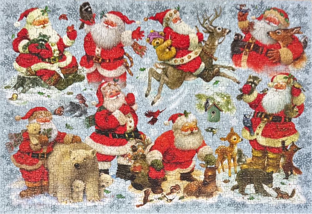 Santa’s Forest Friends - Cobble Hill Puzzle Company puzzle collectible [Barcode 625012803809] - Main Image 3