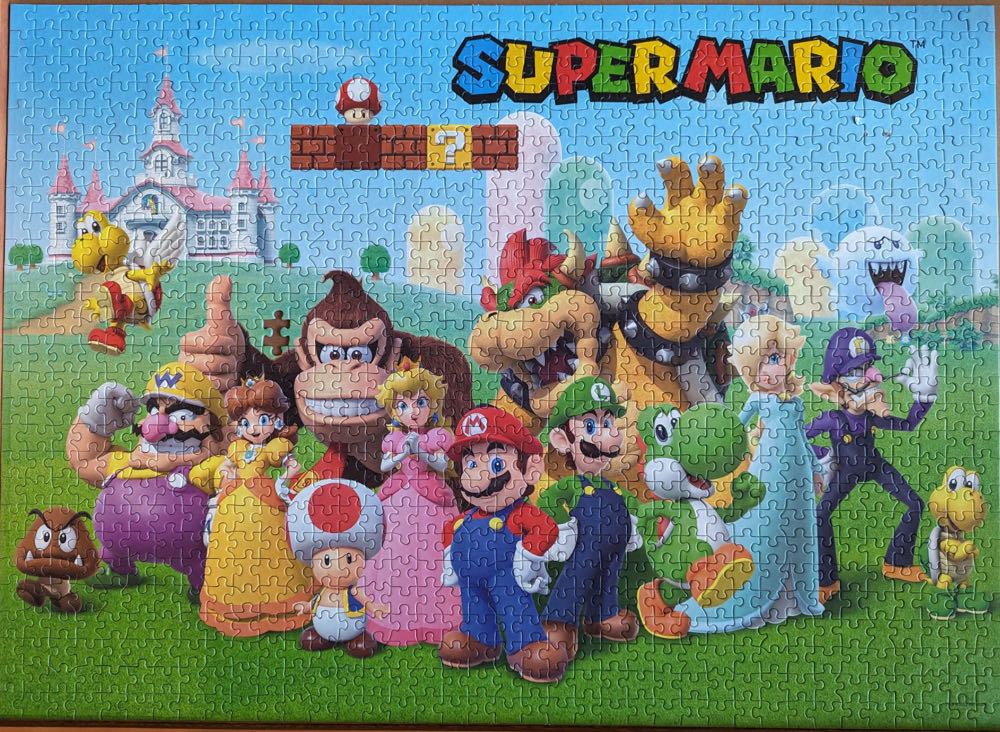 Super Mario: "Mushroom Kingdom” - The Op Puzzles puzzle collectible [Barcode 700304156471] - Main Image 2