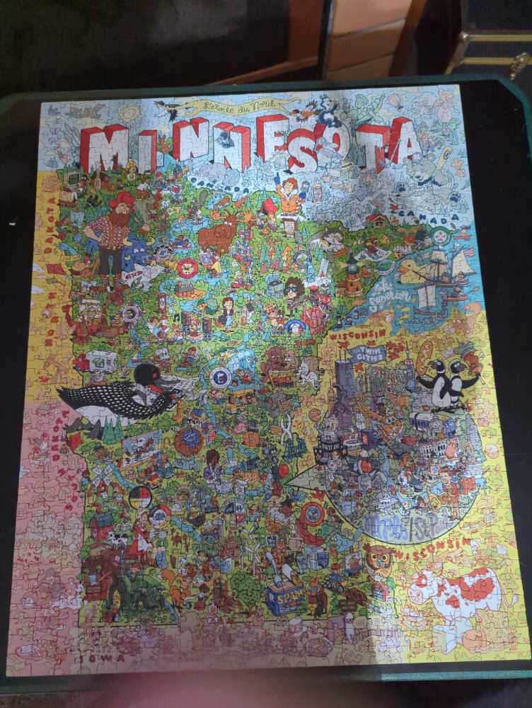 Color Me Minnesota  - Puzzle Twist puzzle collectible [Barcode 614399101554] - Main Image 2
