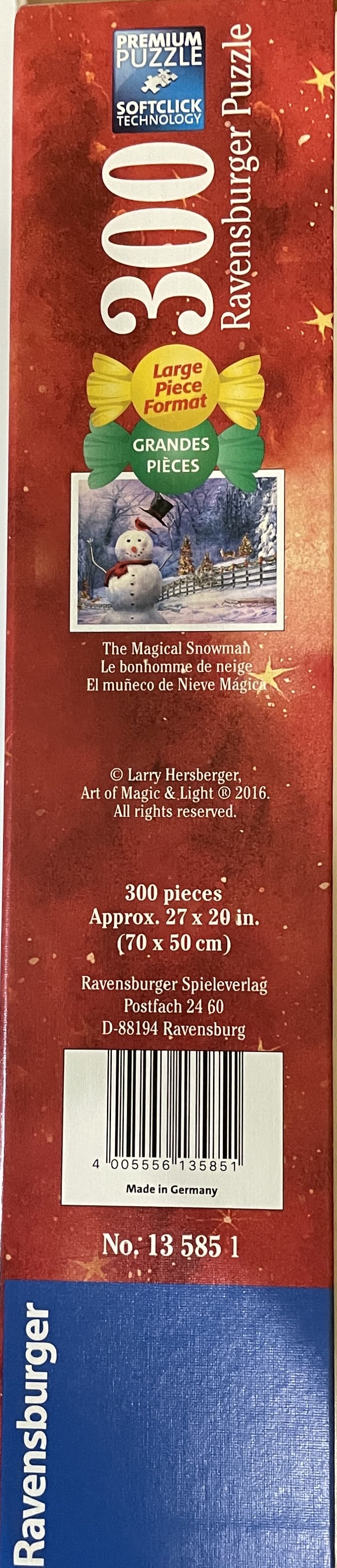 The Magical Snowman - Ravensburger puzzle collectible [Barcode 4005556135851] - Main Image 2