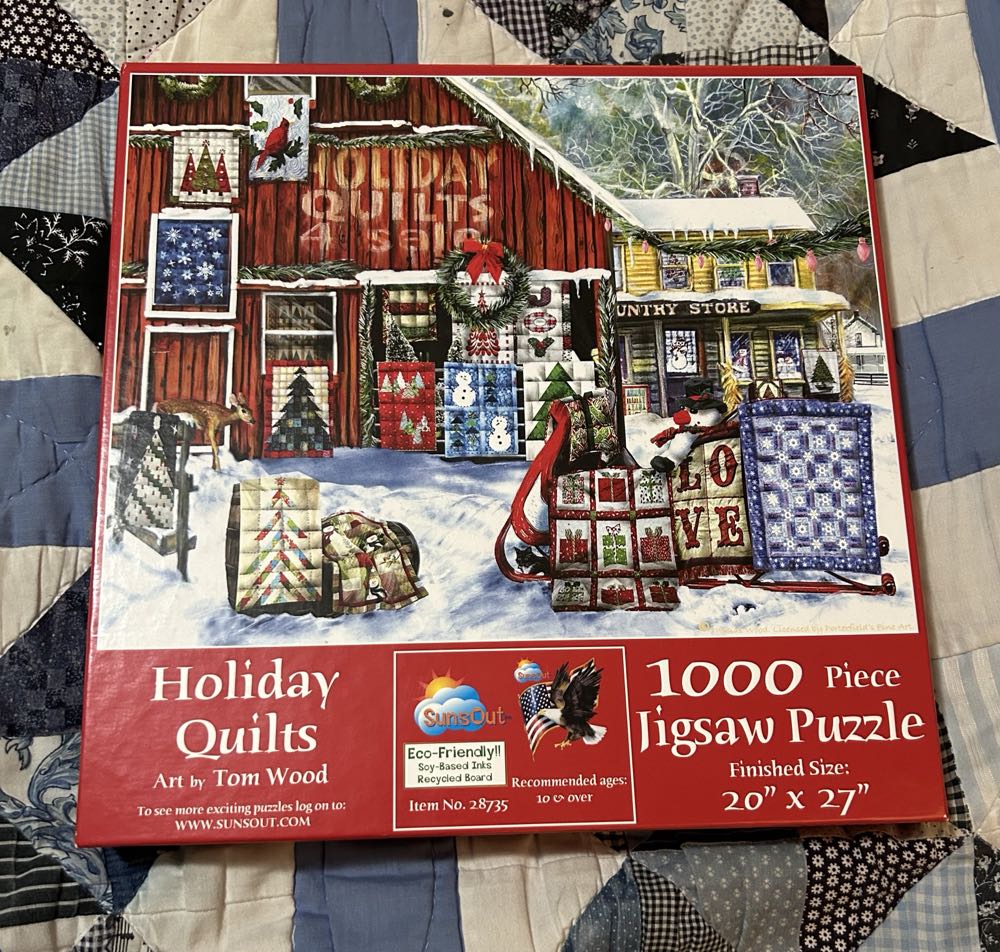 Holiday Quilts - SunsOut puzzle collectible [Barcode 796780287358] - Main Image 2
