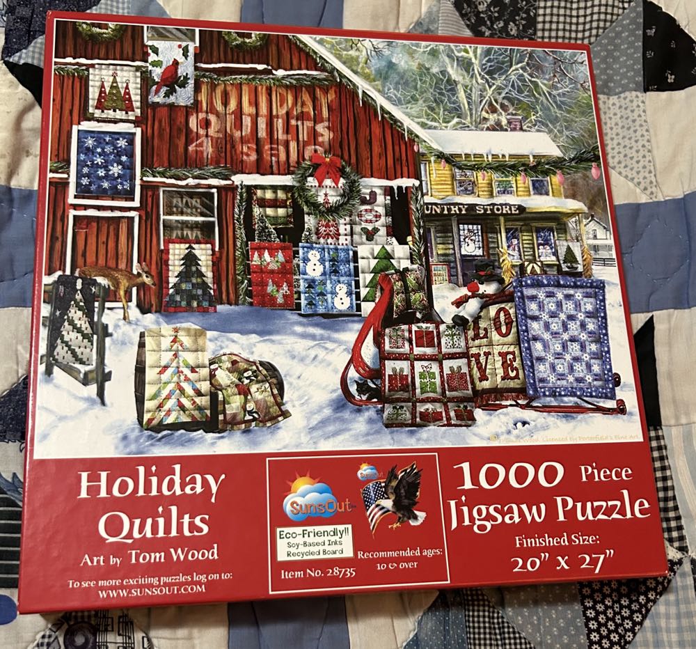 Holiday Quilts - SunsOut puzzle collectible [Barcode 796780287358] - Main Image 3