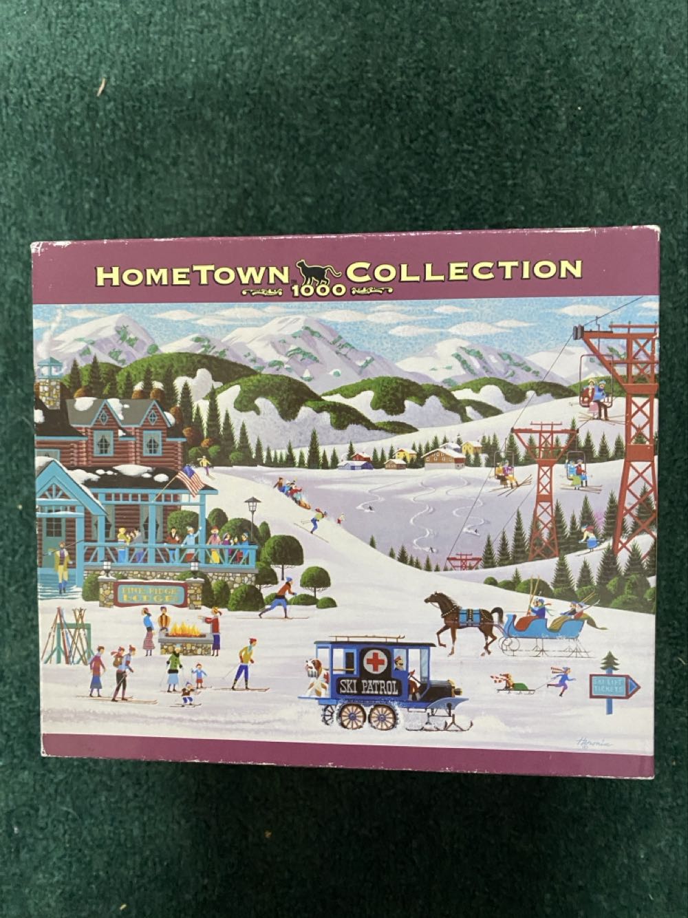 Pine Ridge Lodge - Rose Art puzzle collectible [Barcode 072348092009] - Main Image 3