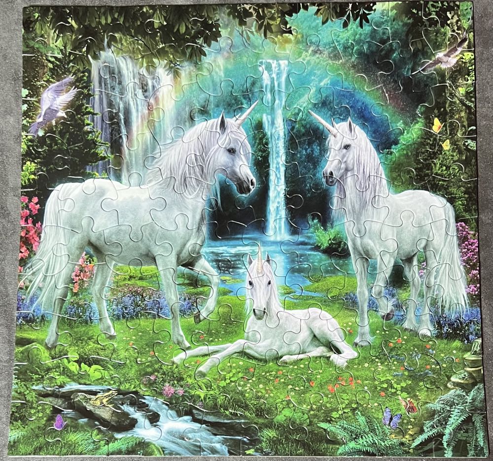 Unicorn Waterfall - Ceaco puzzle collectible [Barcode 021081160599] - Main Image 3