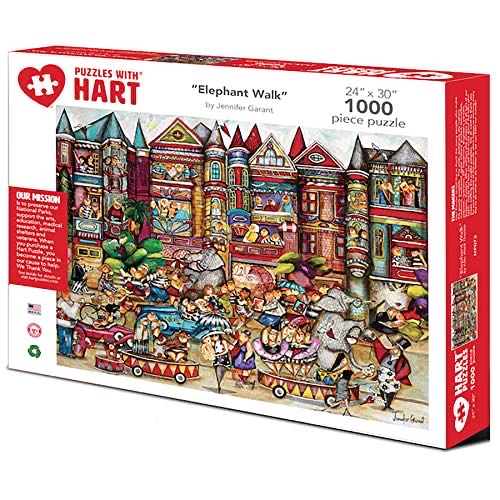 Elephant Walk - Hart Puzzles puzzle collectible [Barcode 704846706170] - Main Image 1