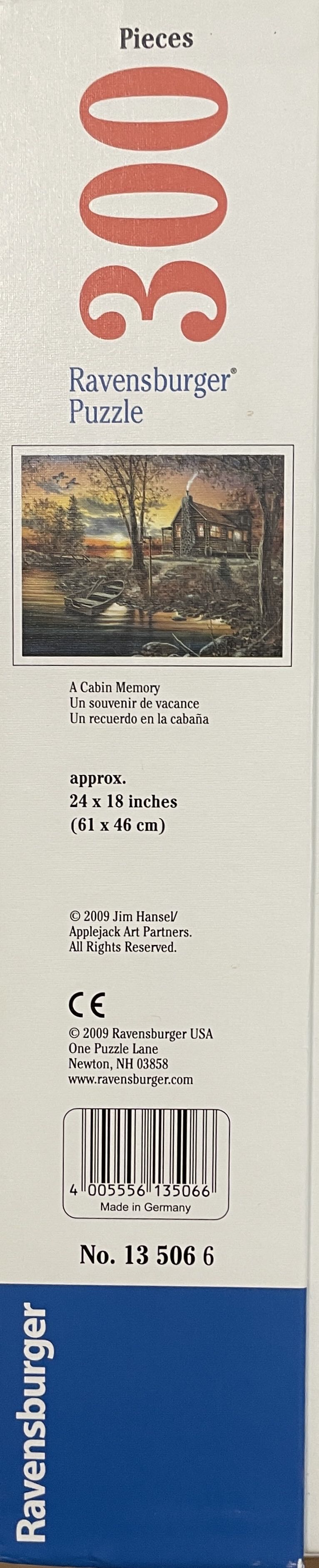 A Cabin Memory - Ravensburger puzzle collectible [Barcode 4005556135066] - Main Image 2