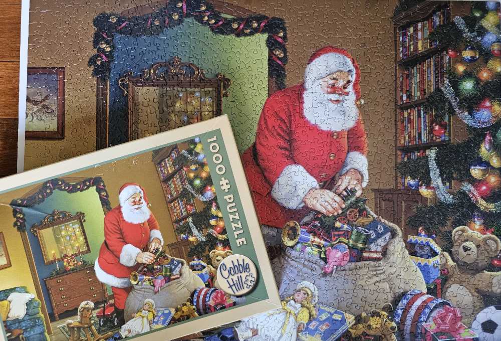 Santa Always Delivers - Cobble Hill puzzle collectible [Barcode 625012516112] - Main Image 3