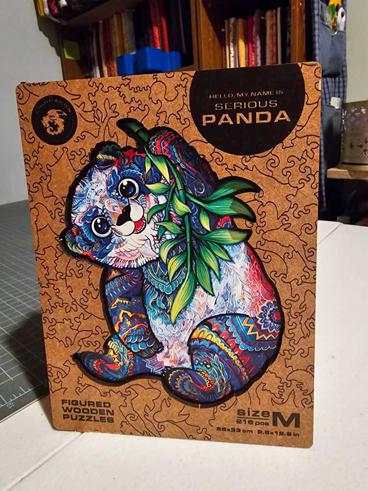 Serious Panda  - Unidragon puzzle collectible [Barcode 162075000054] - Main Image 2