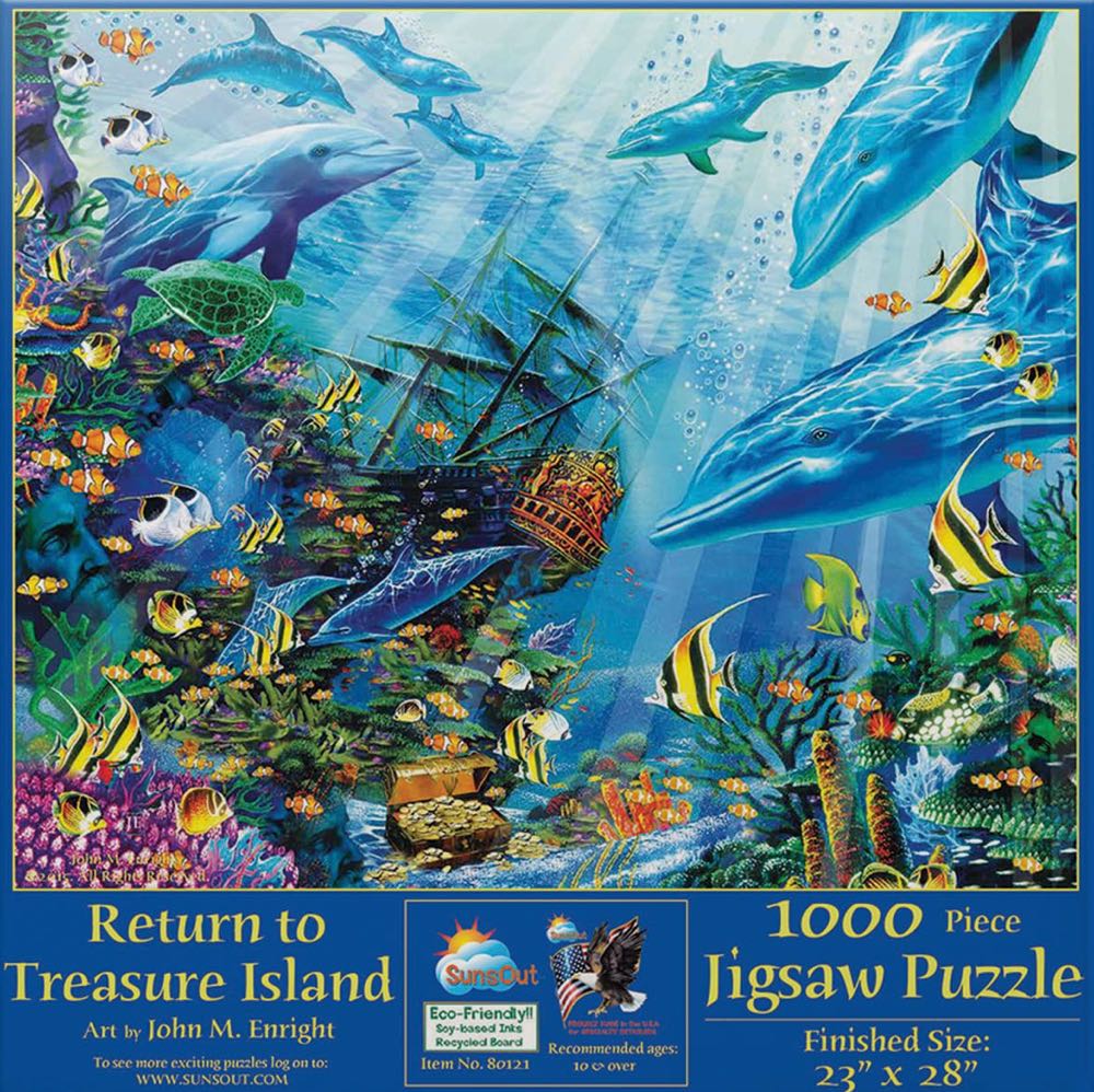 Return to Treasure Island - SunsOut puzzle collectible [Barcode 796780801219] - Main Image 2