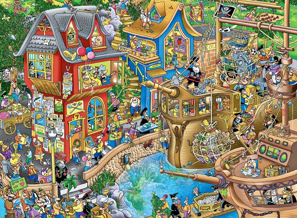 Tooniverse : Pontcheff’s Harbor©️ - Ceaco puzzle collectible [Barcode 021081023573] - Main Image 2