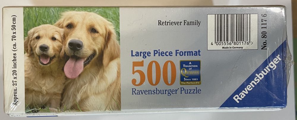 Retriever Family (SOLD) - Ravensburger puzzle collectible [Barcode 4005556801176] - Main Image 3