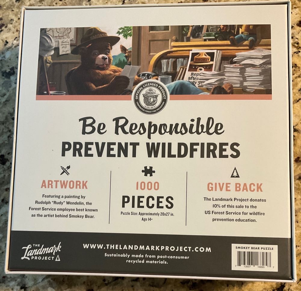 Smokey Bear- JENNIFER  - The Landmark Project puzzle collectible [Barcode 713937168957] - Main Image 2
